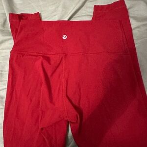 Lululemon Leggings Red Size 8!!